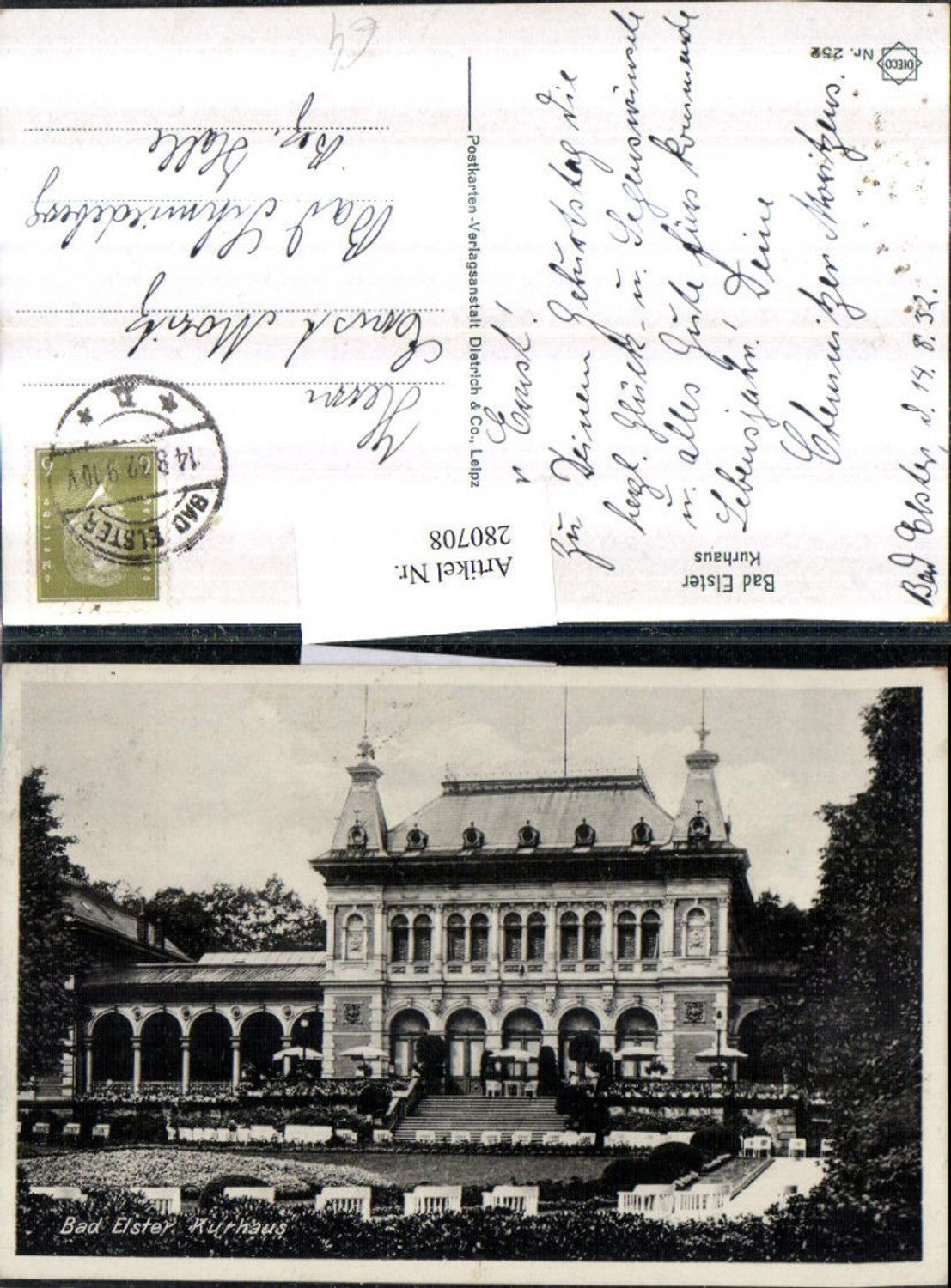 280708,Bad Elster Kurhaus Gebäude