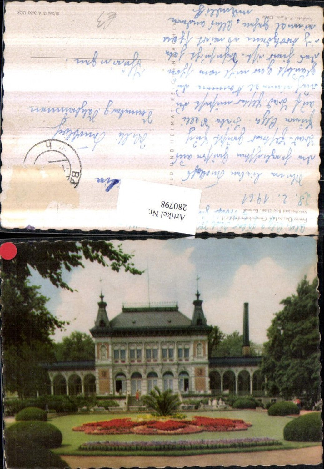 280798,Bad Elster Kurhaus Gebäude pub VEB