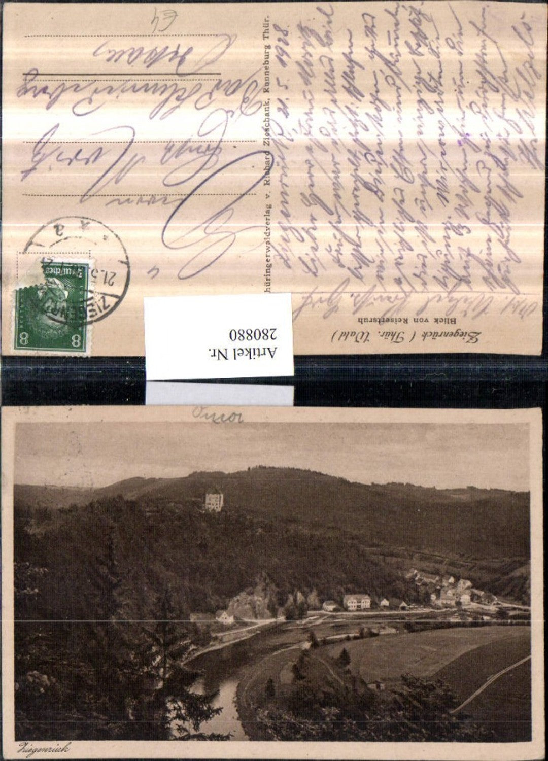 280880,Ziegenrück Teilansicht Blick vom Reisertsruh