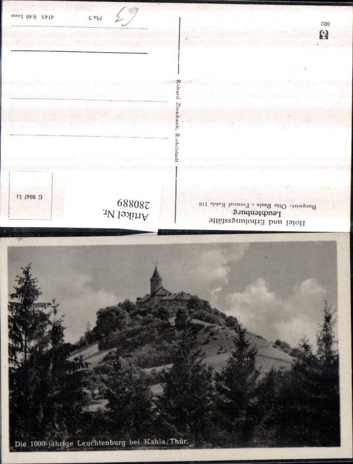 280889, Hotel and Recreation Center Leuchtenburg near Kahla