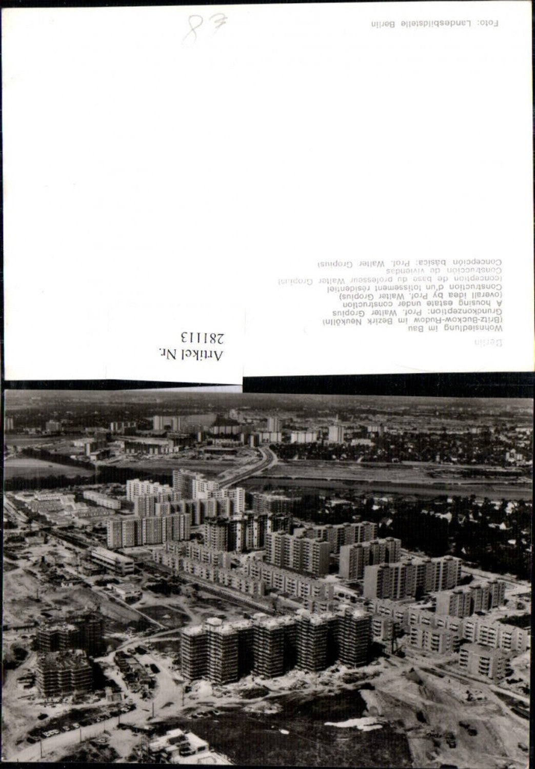 281113,Berlin Wohnsiedlung im Bau Totale