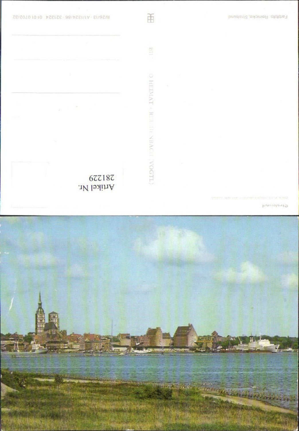 281229,Stralsund Blick vom Rügendamm auf d. Stadt Teilansicht