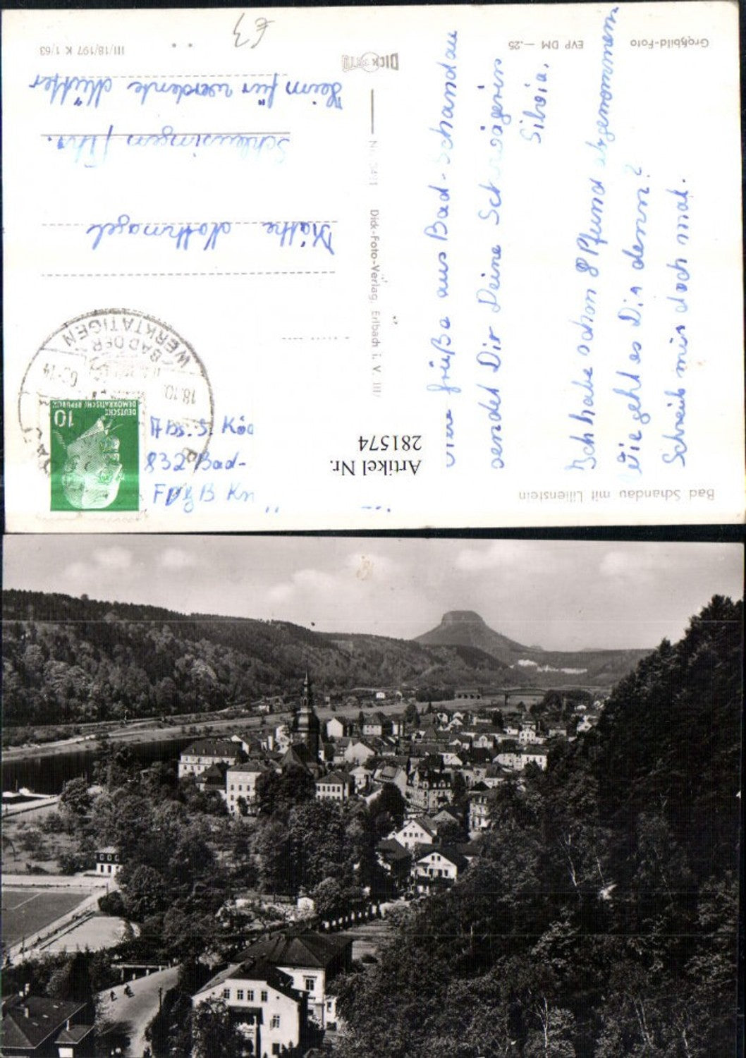 281574,Bad Schandau Totale m. Lilienstein