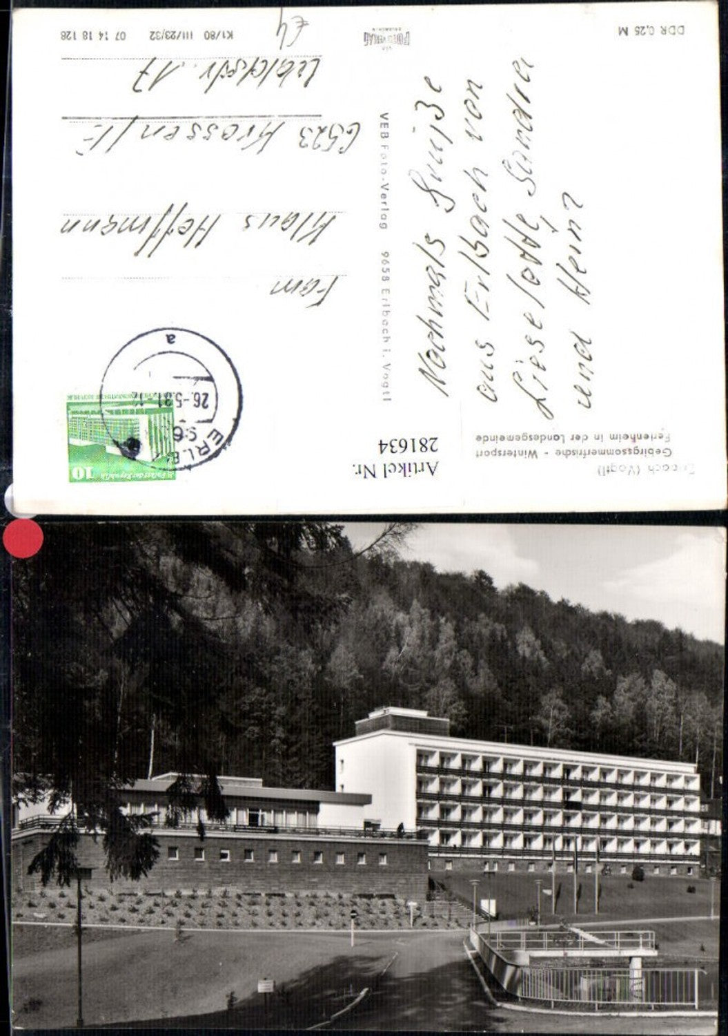 281634,Erlbach im Vogtland Ferienheim in d. Landesgemeinde