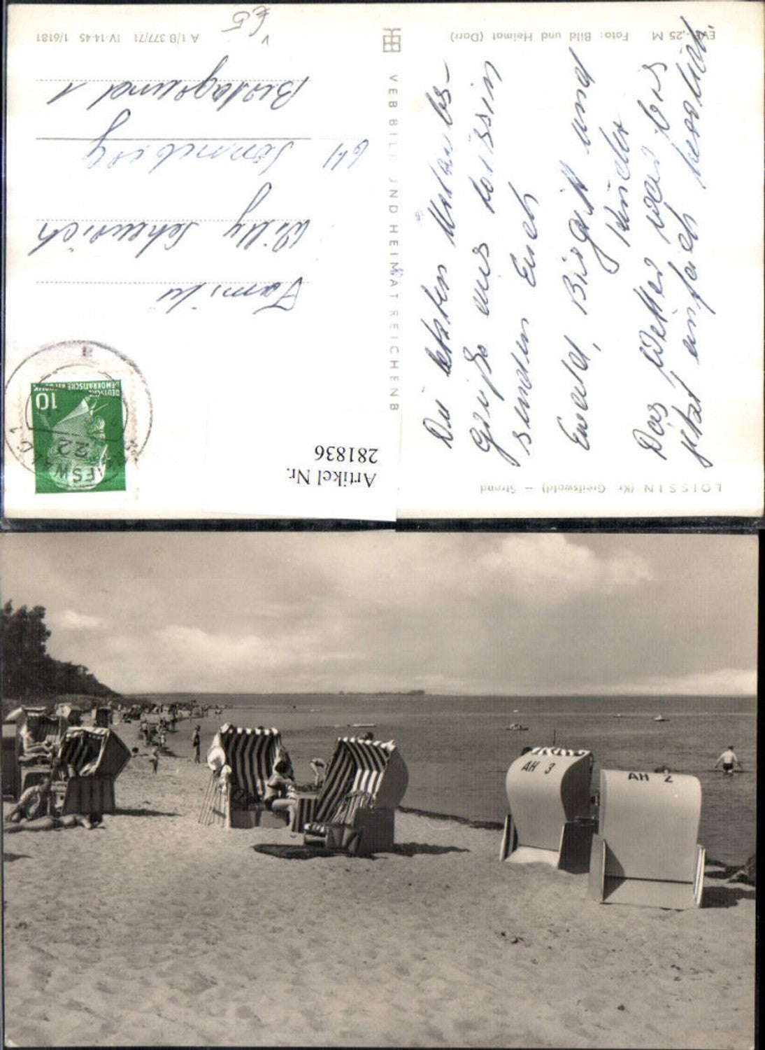 281836,Loissin Strand Strandleben Strandkörbe pub VEB