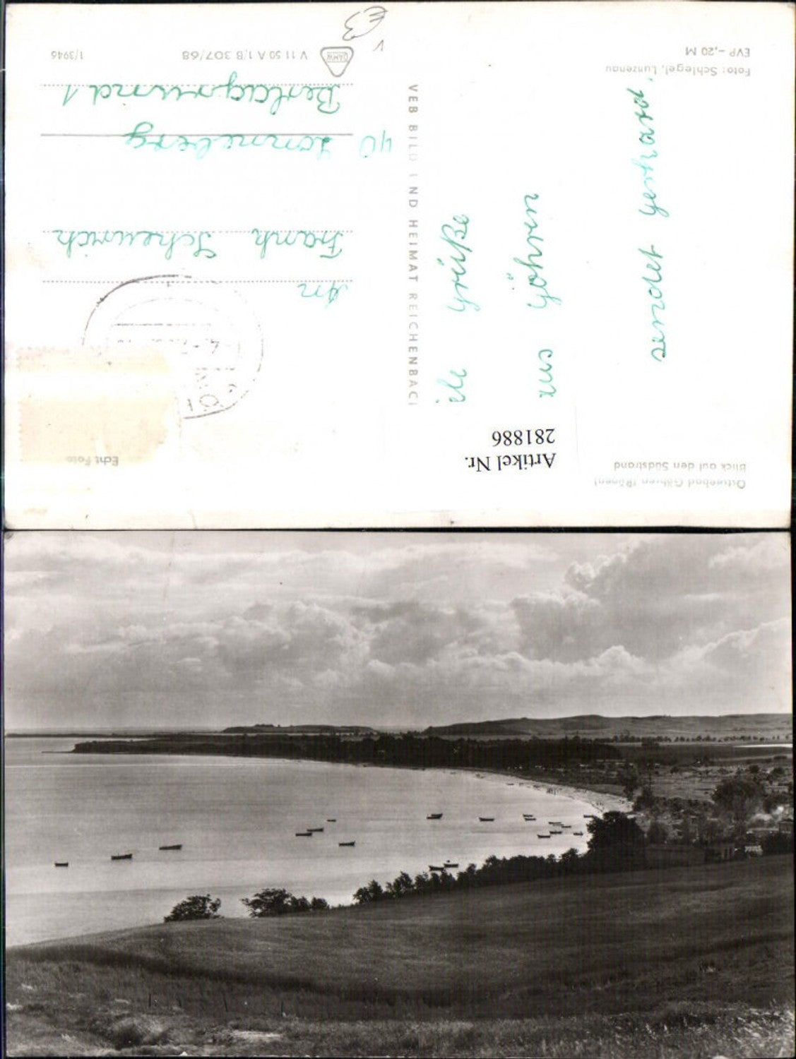 281886,Ostseebad Göhren auf Rügen Blick auf d. Südstrand pub VEB