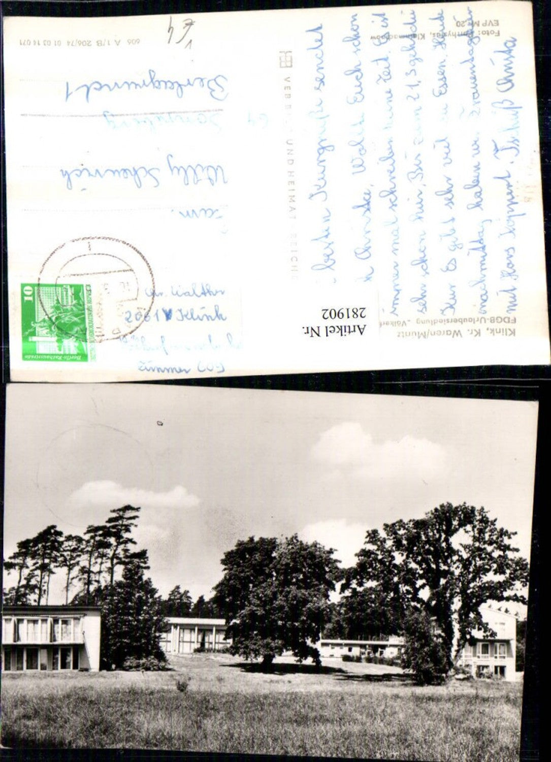 281902,Klink FDGB-Urlaubersiedlung Völkerfreundschaft pub VEB