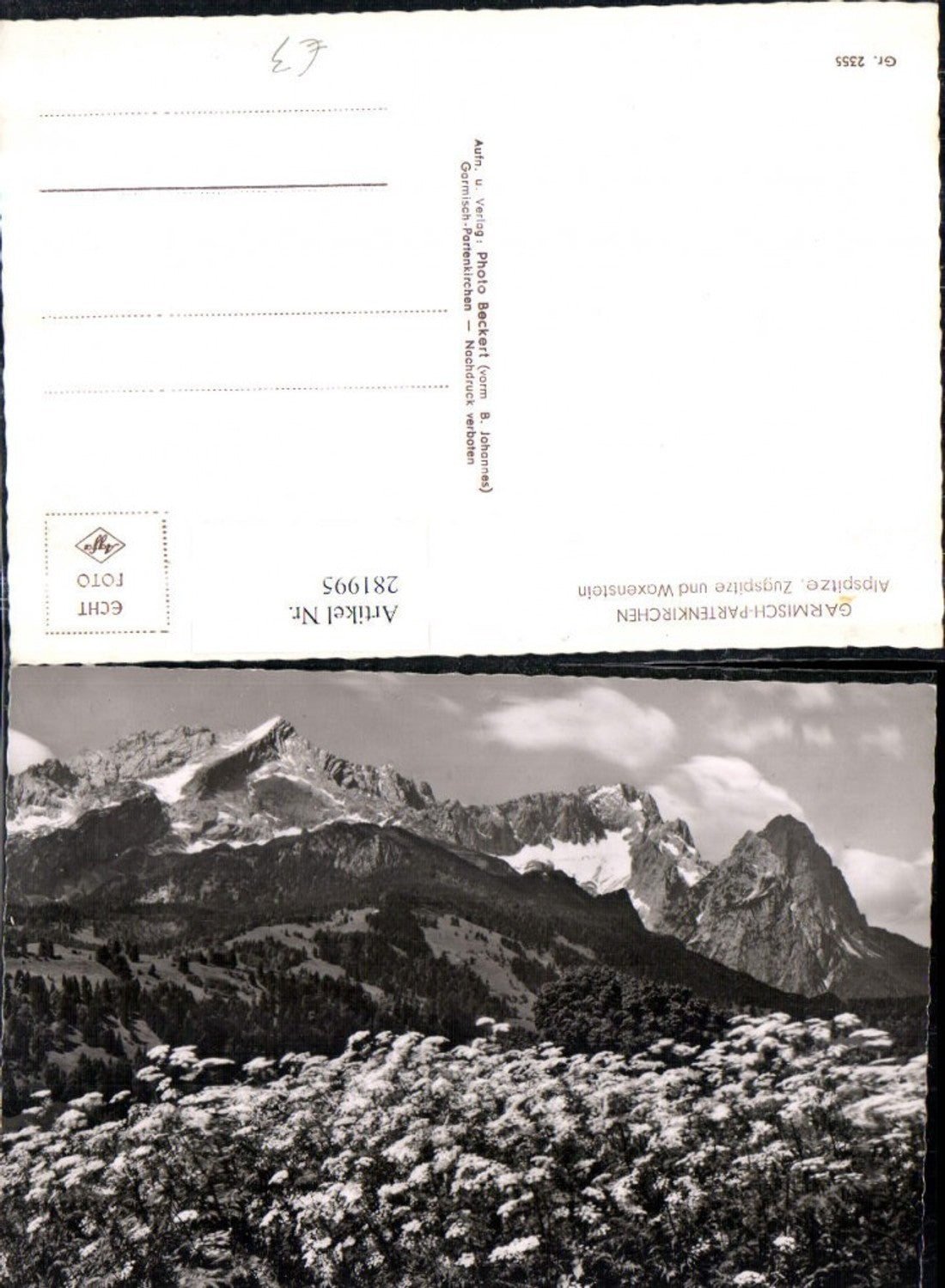 281995,Garmisch-Partenkirchen Alpspitze Zugspitze u. Waxenstein Bergkulisse