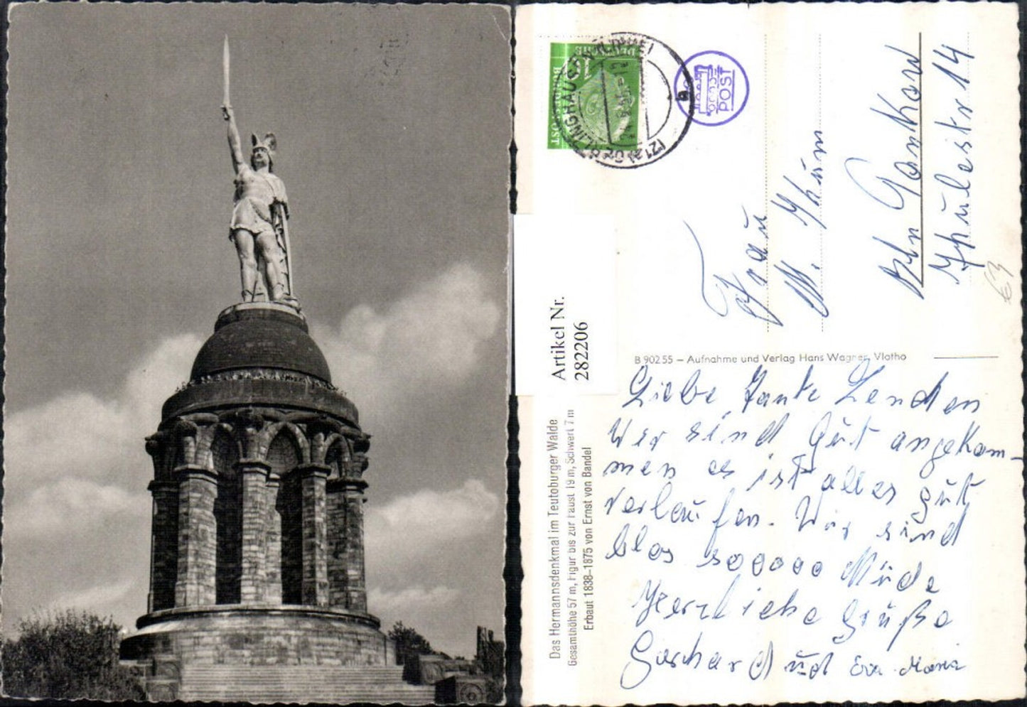 282206,Das Hermannsdenkmal Denkmal im Teutoburger Walde b. Detmold