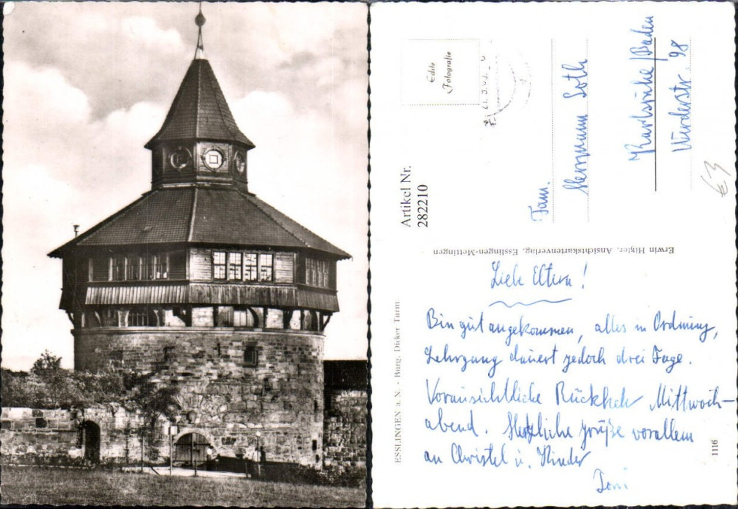 282210, Esslingen am Neckar, Dicker Turm Castle