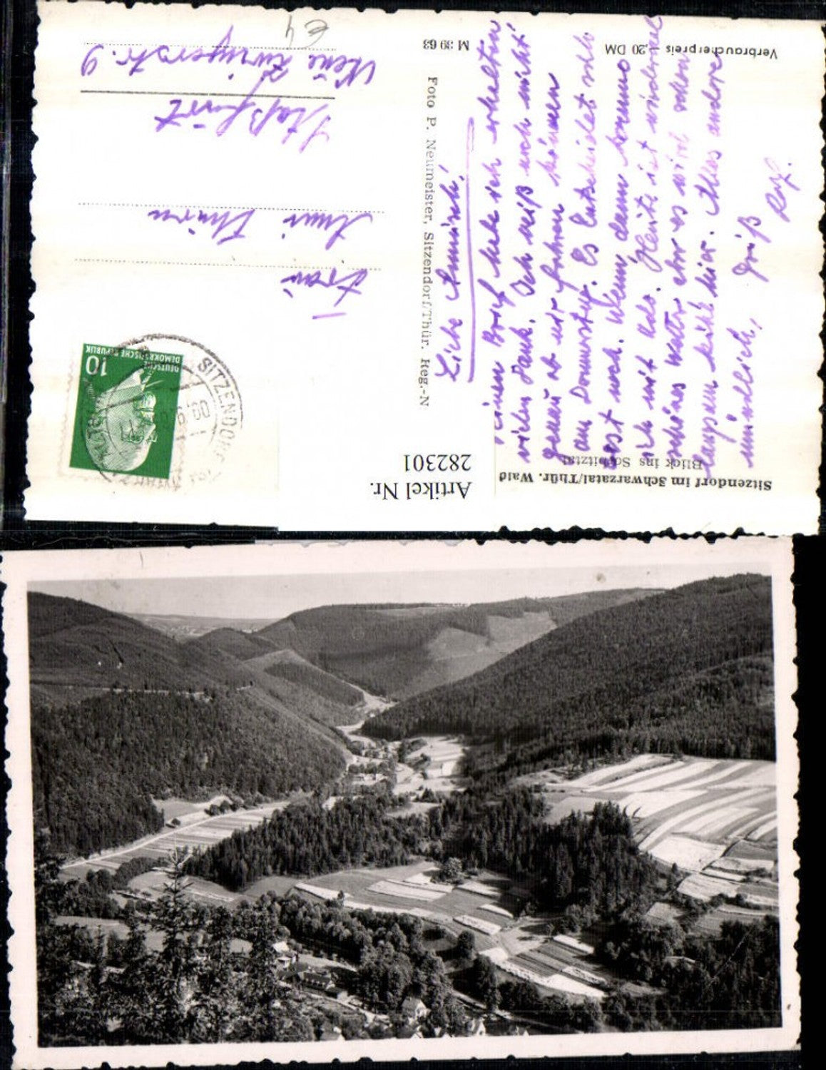 282301,Sitzendorf im Schwarzatal Blick ins Sarbitztal