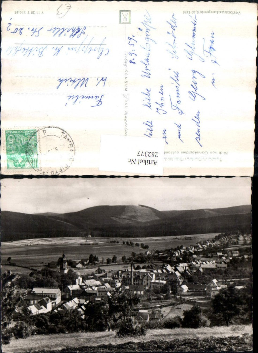 282377,Tambach-Dietharz Totale Blick vom Gänseköpfchen