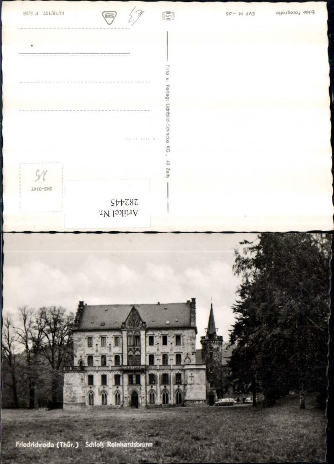 282445, Friedrichroda Reinhardsbrunn Castle