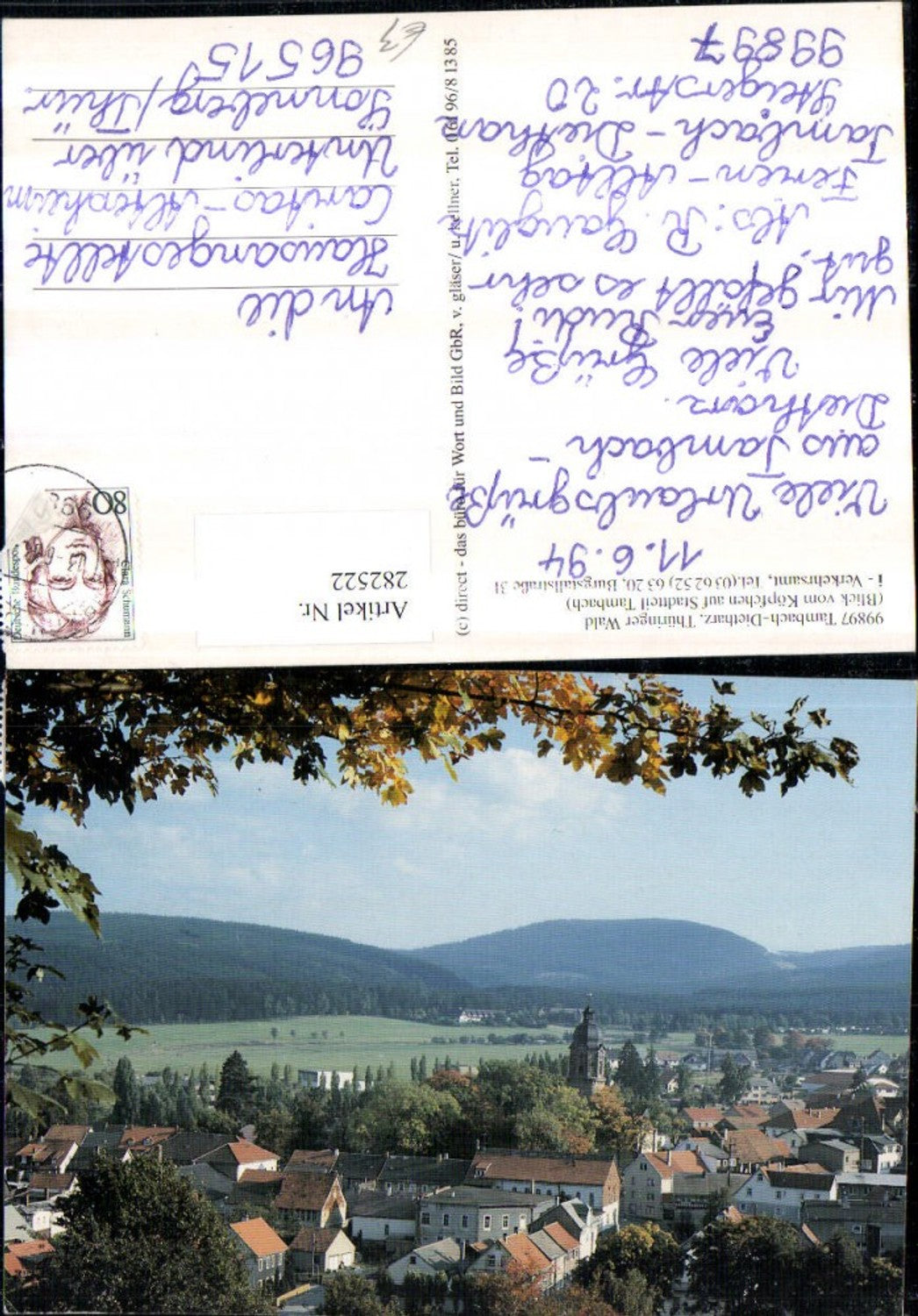 282522,Tambach-Dietharz Totale Blick vom Köpfchen