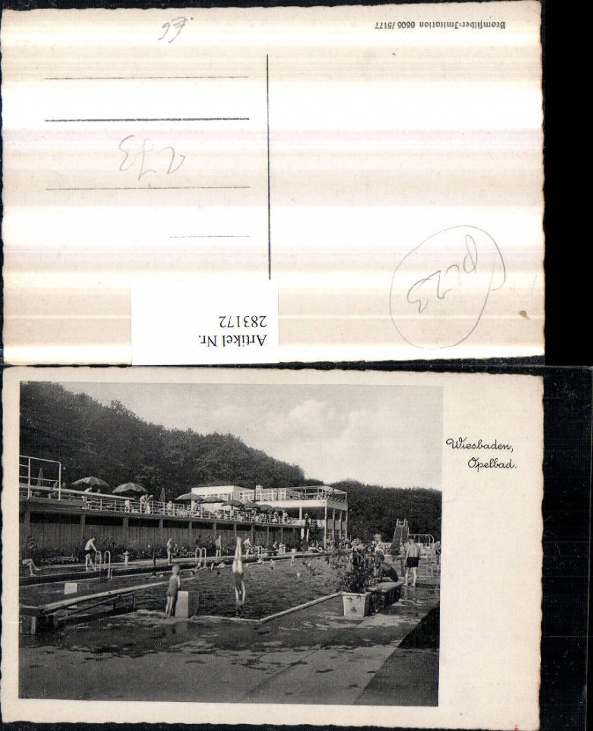 283172,Wiesbaden Opelbad Freibad Schwimmbad