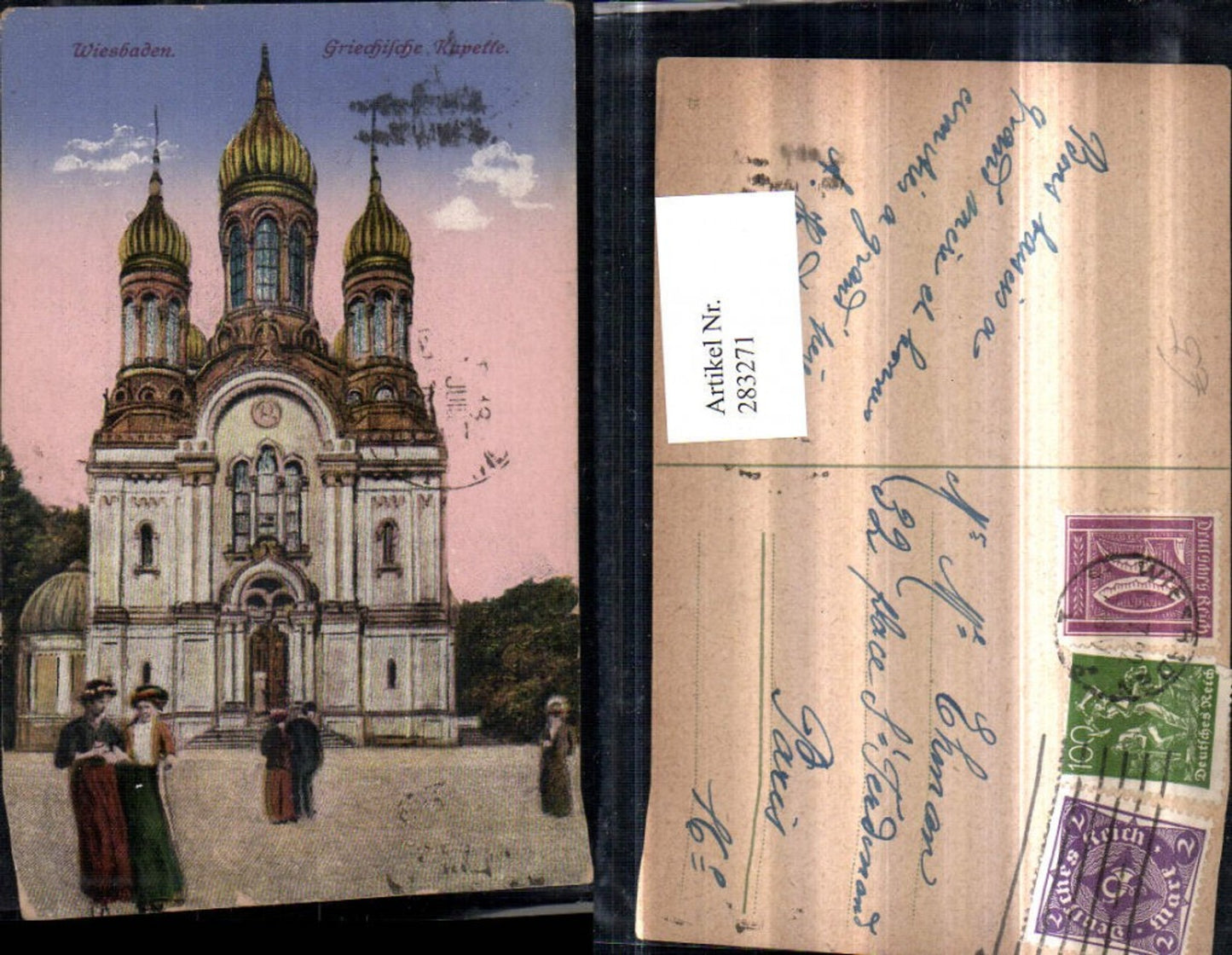 283271,Wiesbaden Griechische Kapelle Kirche