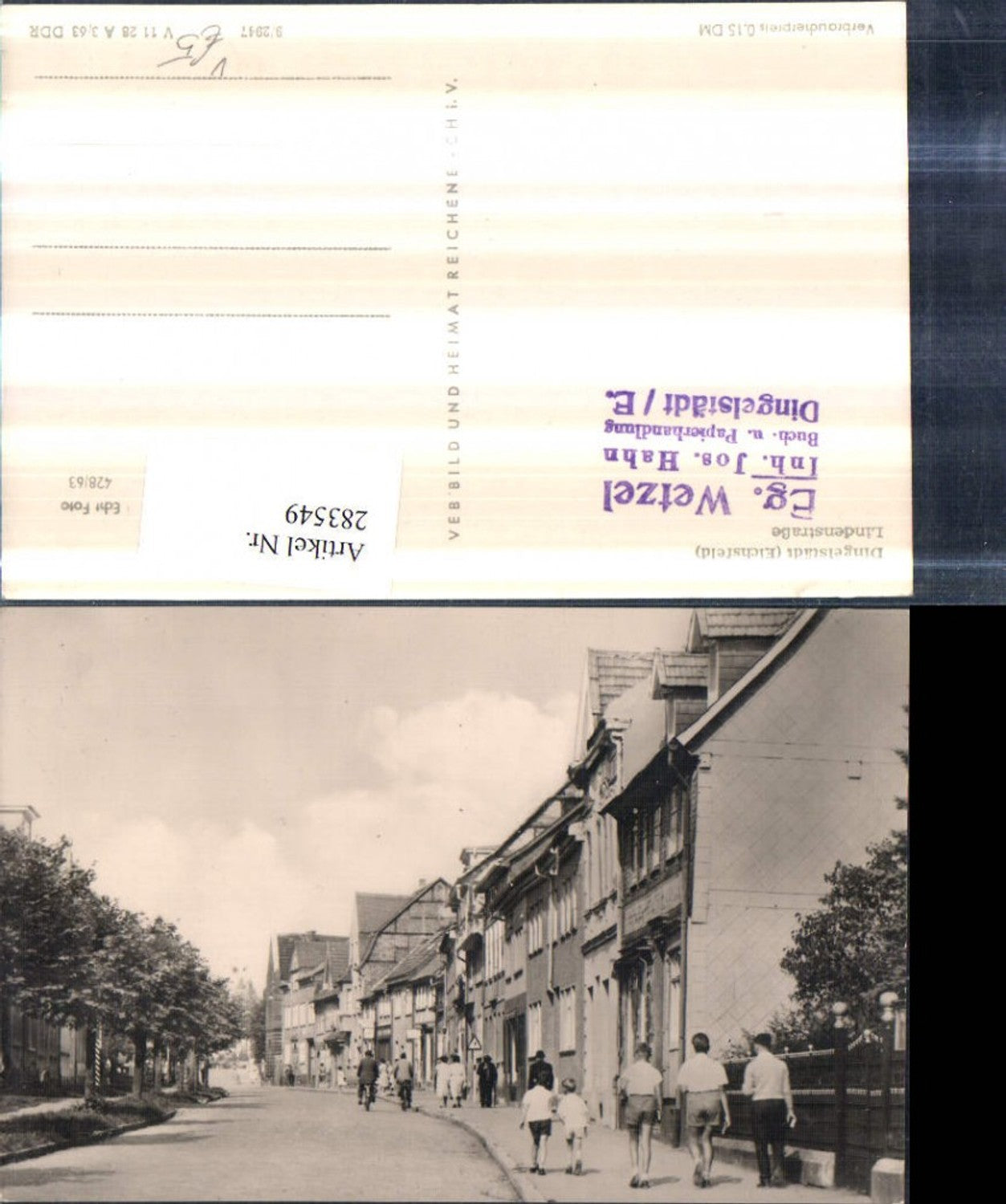 283549, Dingelstädt Eichsfeld Lindenstraße street view pub VEB