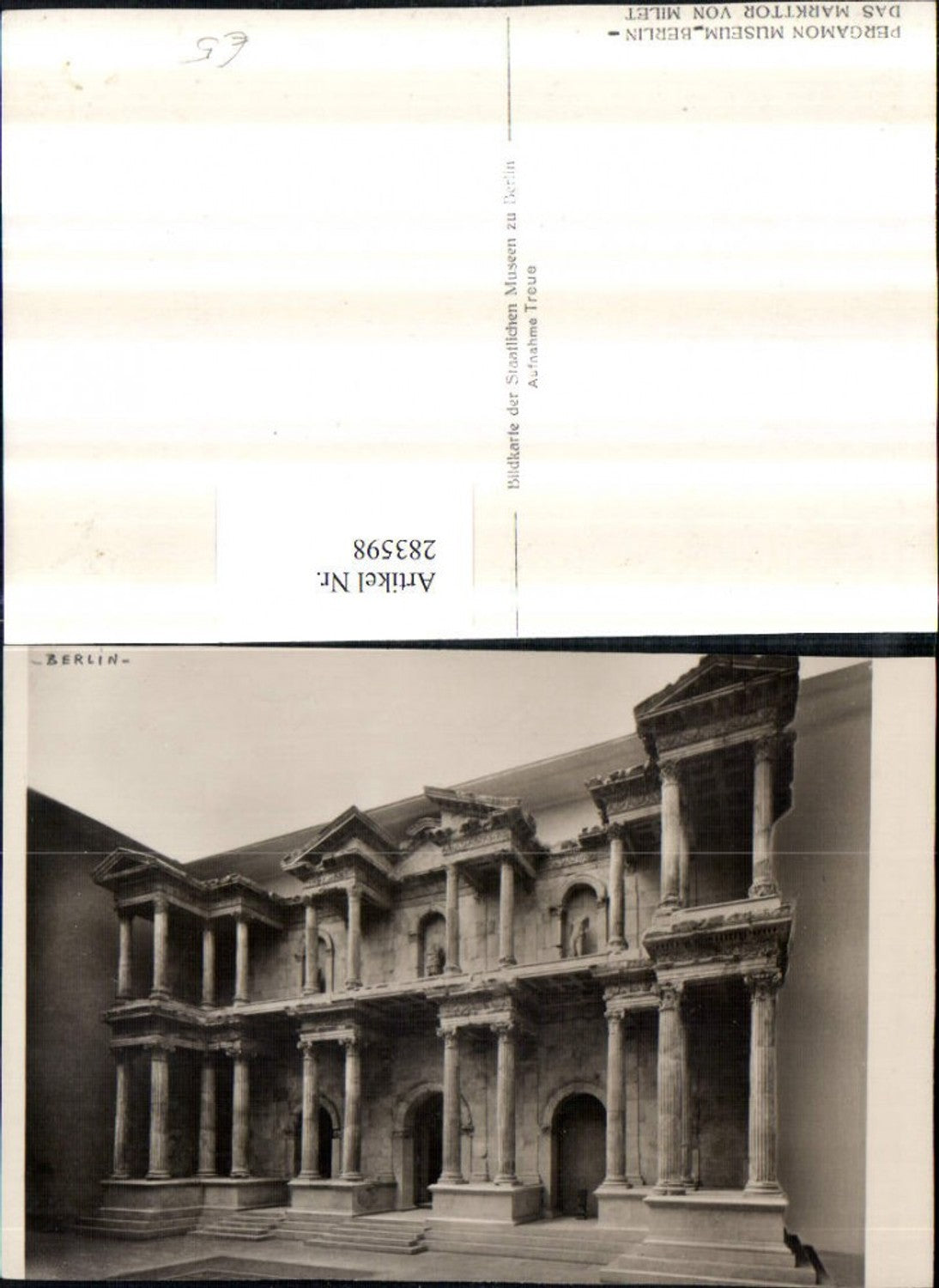 283598,Berlin Museum Das Markttor von Milet