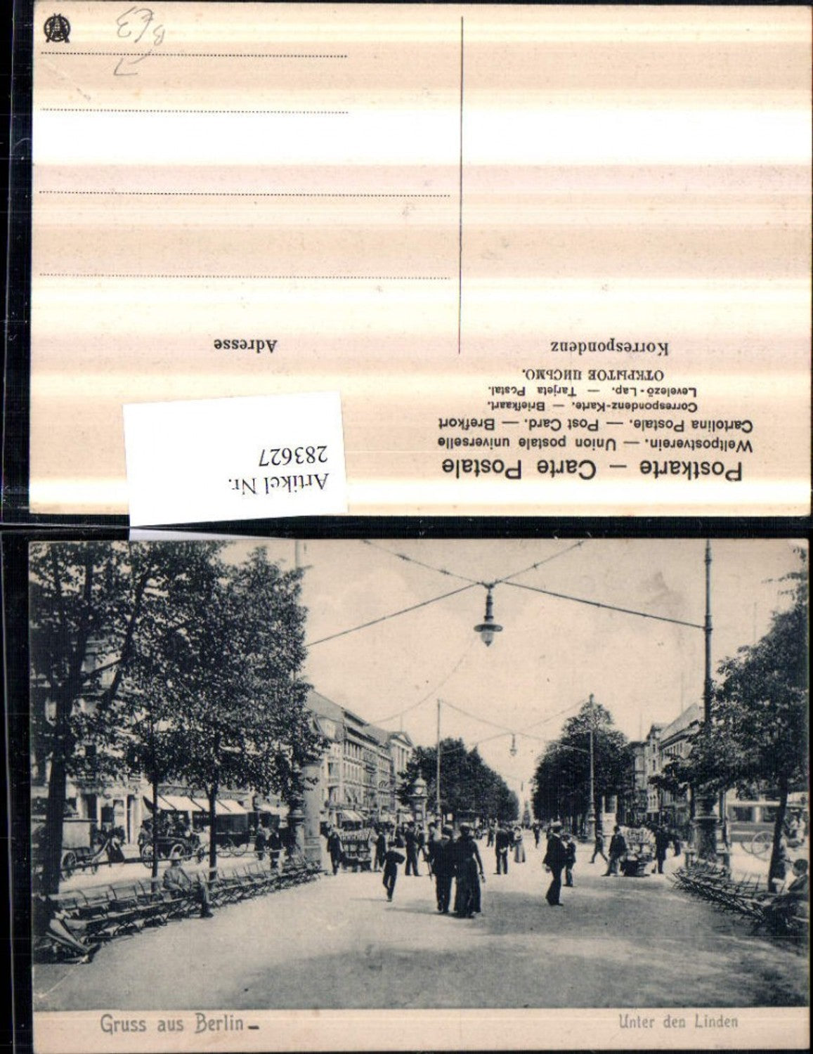 283627,Berlin Unter den Linden Straßenansicht