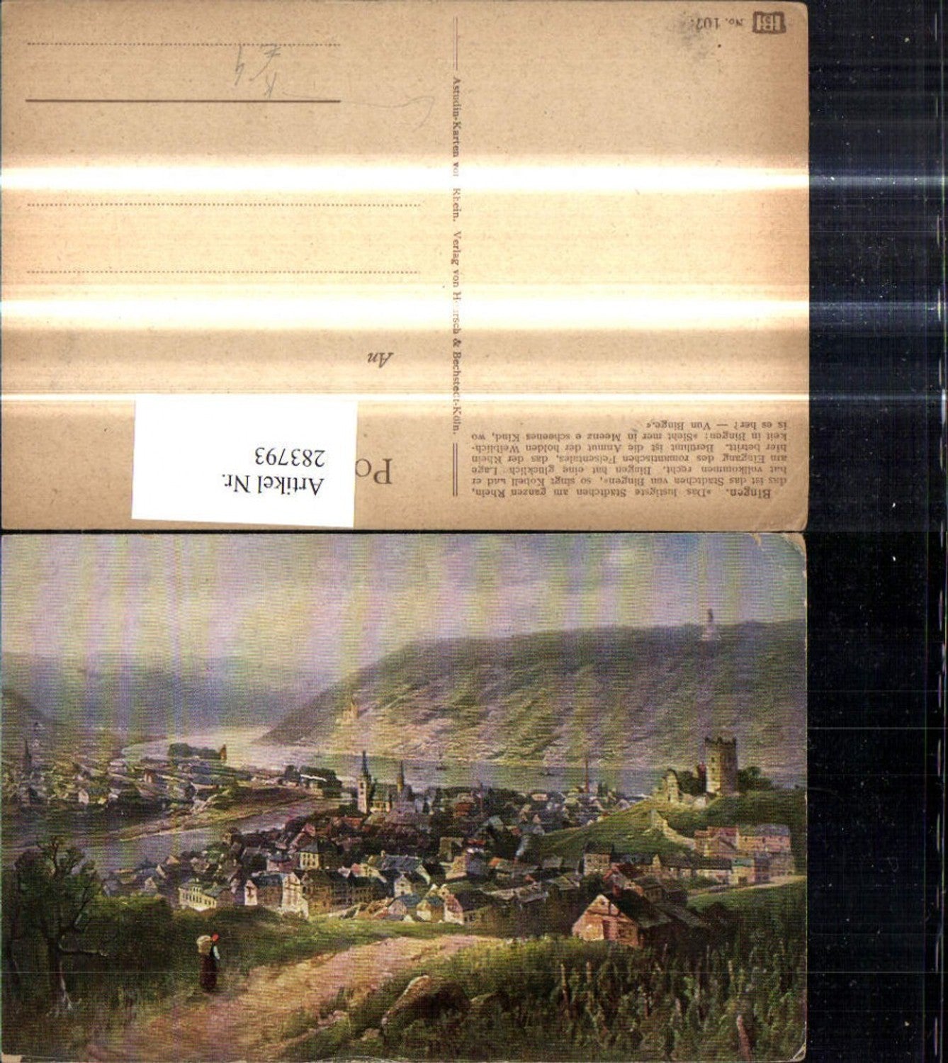 283793,Künstler Ak N. Astudin Bingen a. Rhein