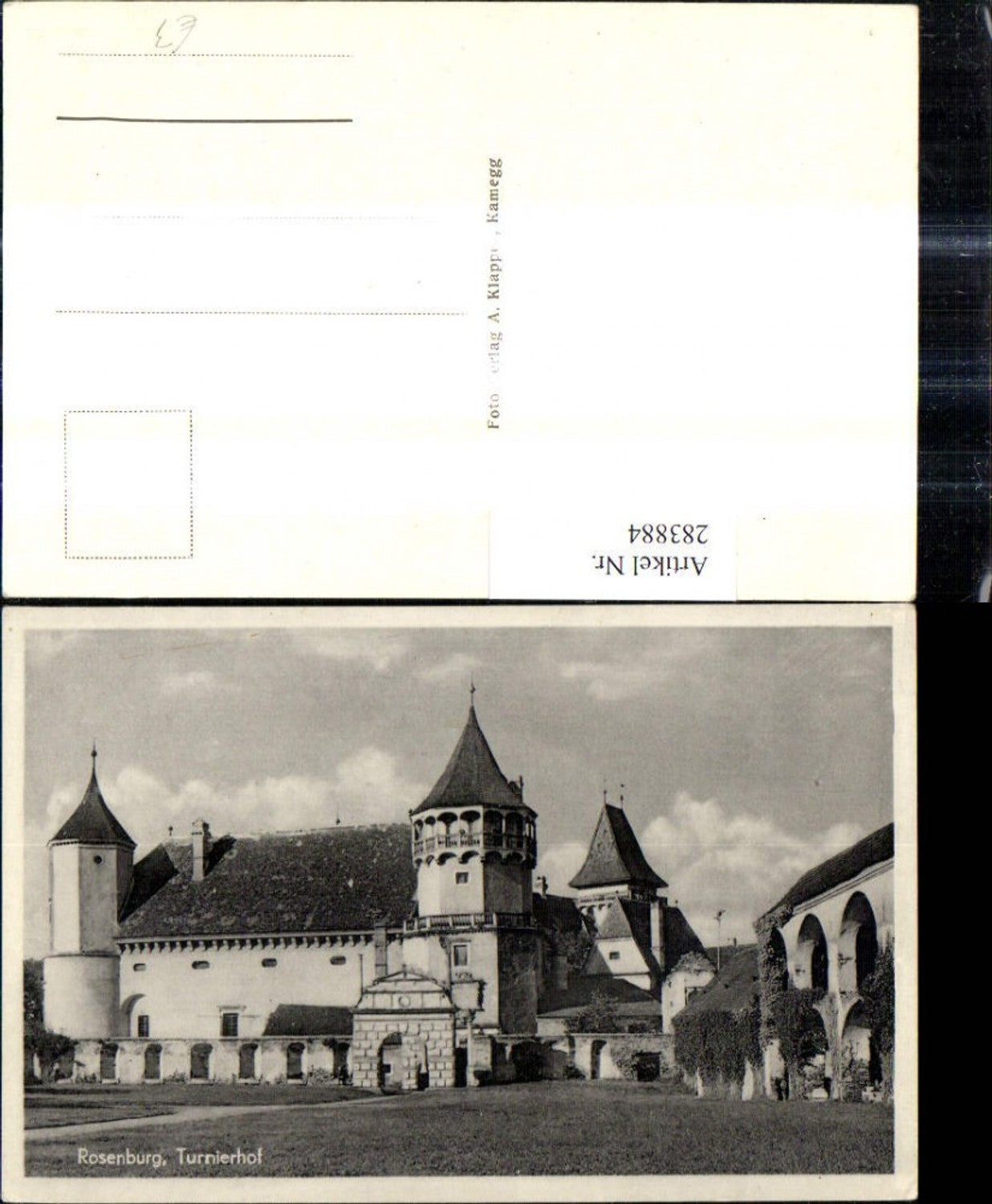 283884,Rosenburg Turnierhof Burg Schloss b. Rosenburg-Mold