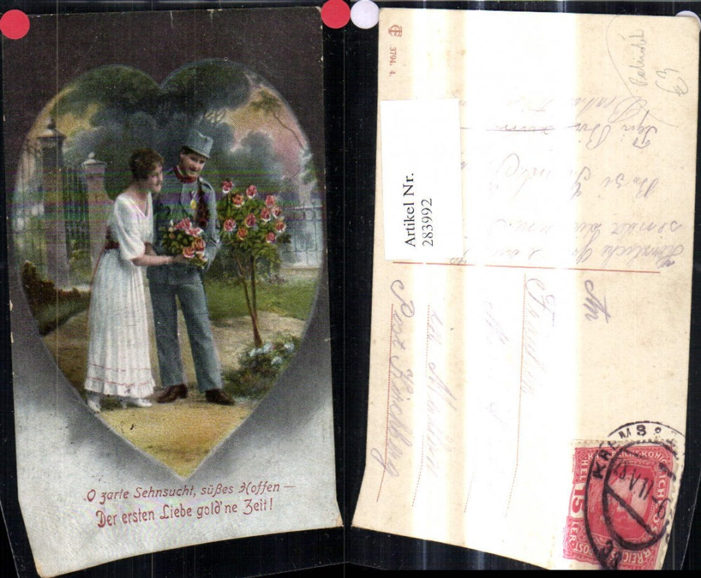 283992,Liebe Paar Soldat Rosen Herz Spruch Patriotik