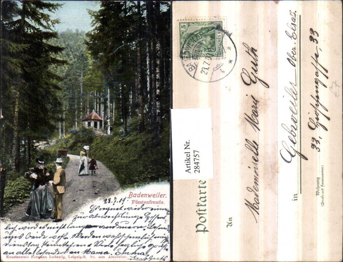 284757,Badenweiler Fürstenfreude Wegpartie Wald