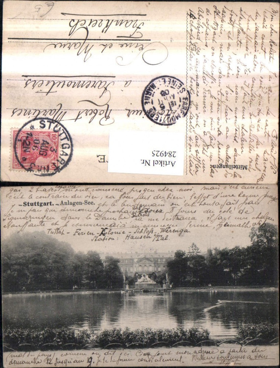 284925, Stuttgart Anlagen-See Schloss