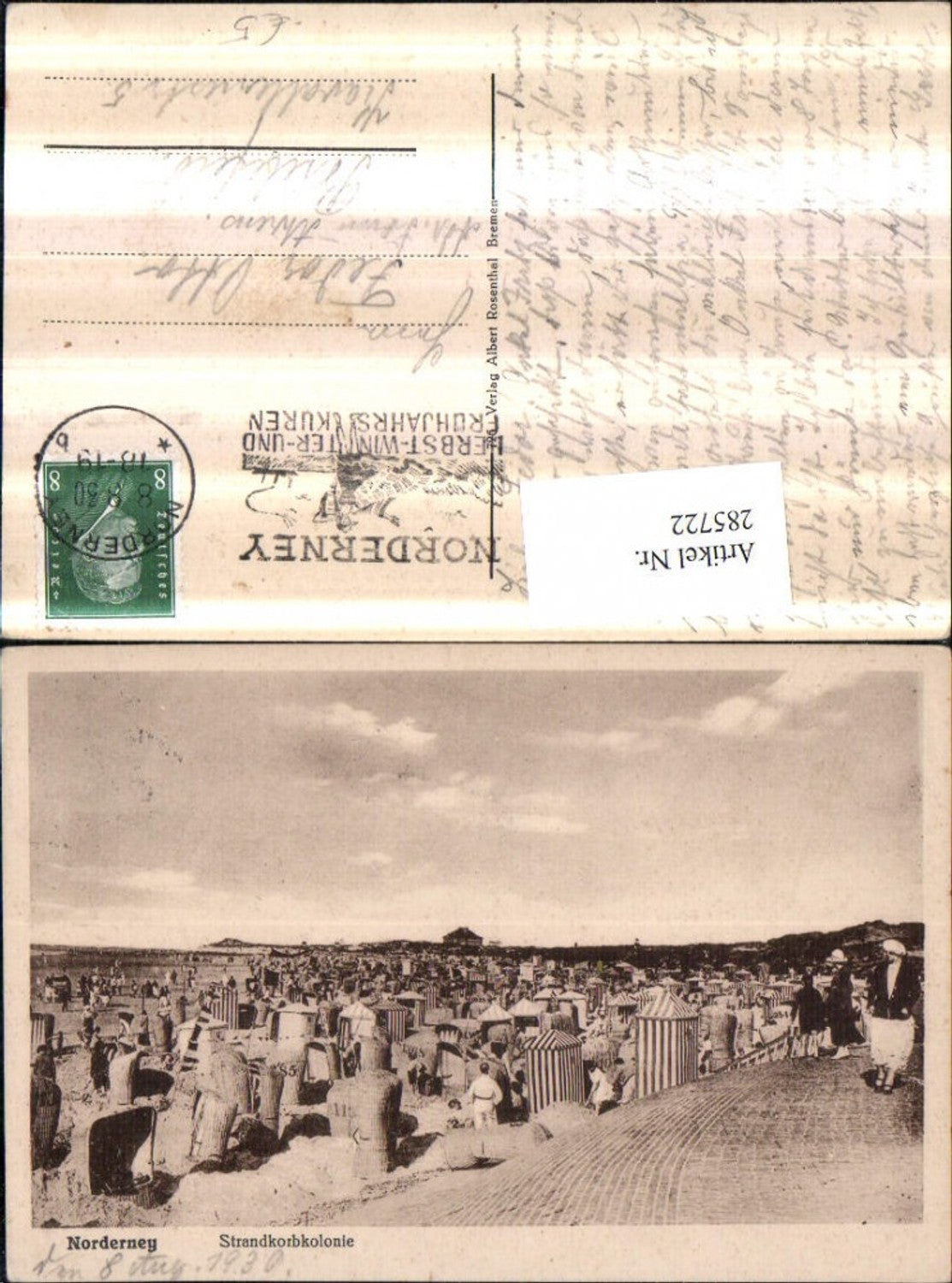 285722,Norderney Strandkorbkoloonie Strandkörbe Strandleben