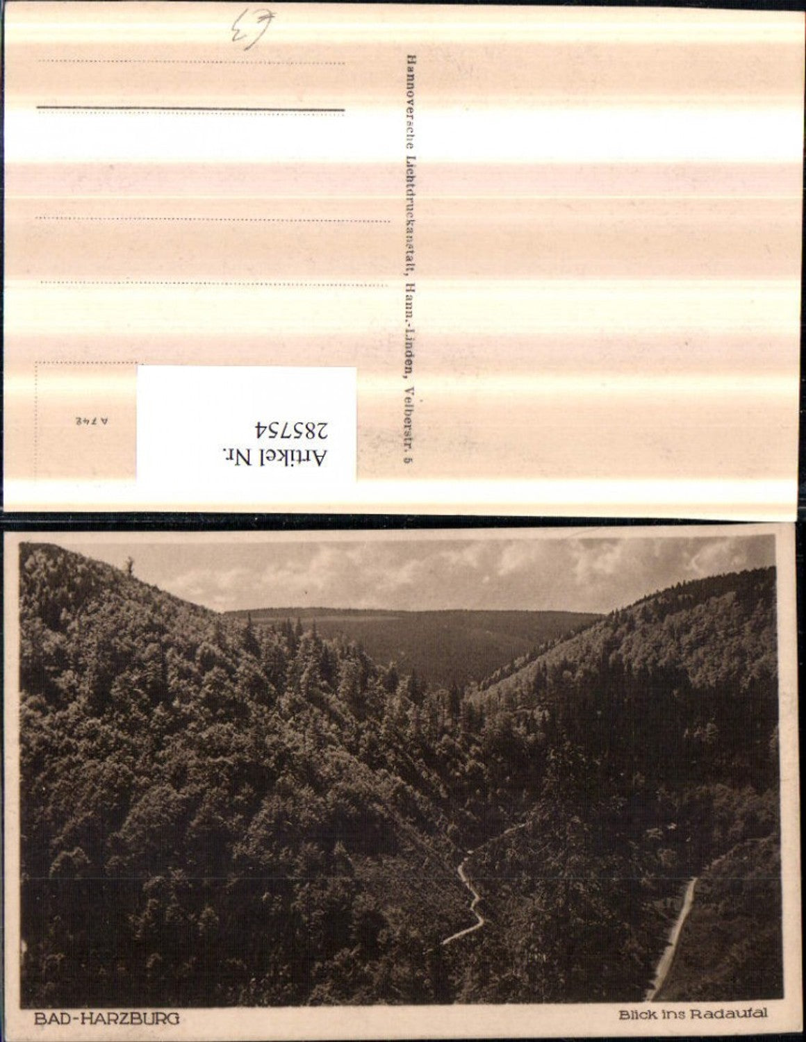 285754,Bad Harzburg Blick ins Radautal