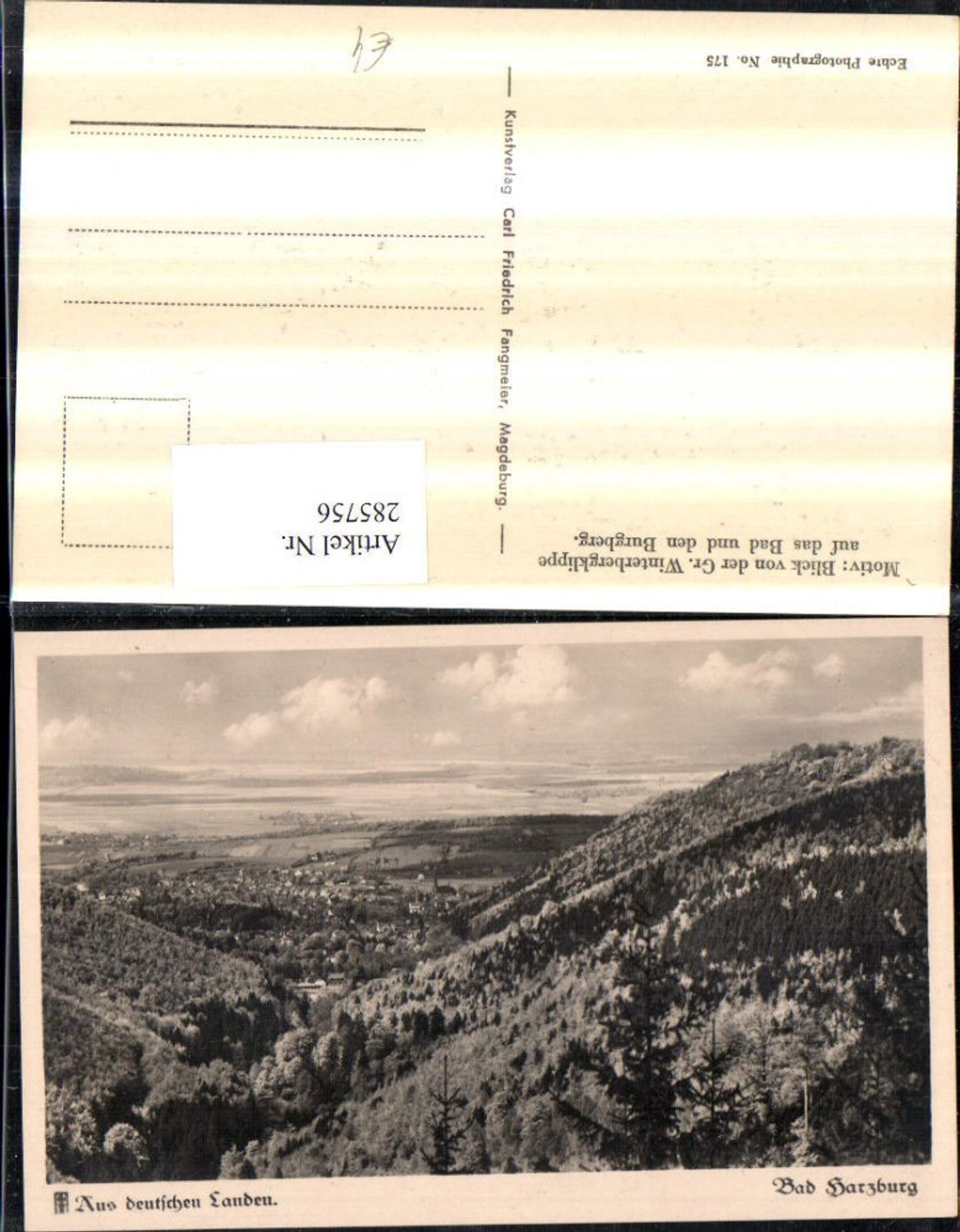 285756,Bad Harzburg Totale Blick von d. Großen Winterbergklippe