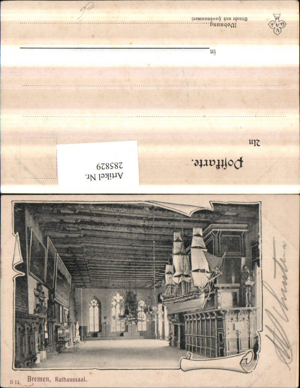 285829,Bremen Rathaussaal Innenansicht