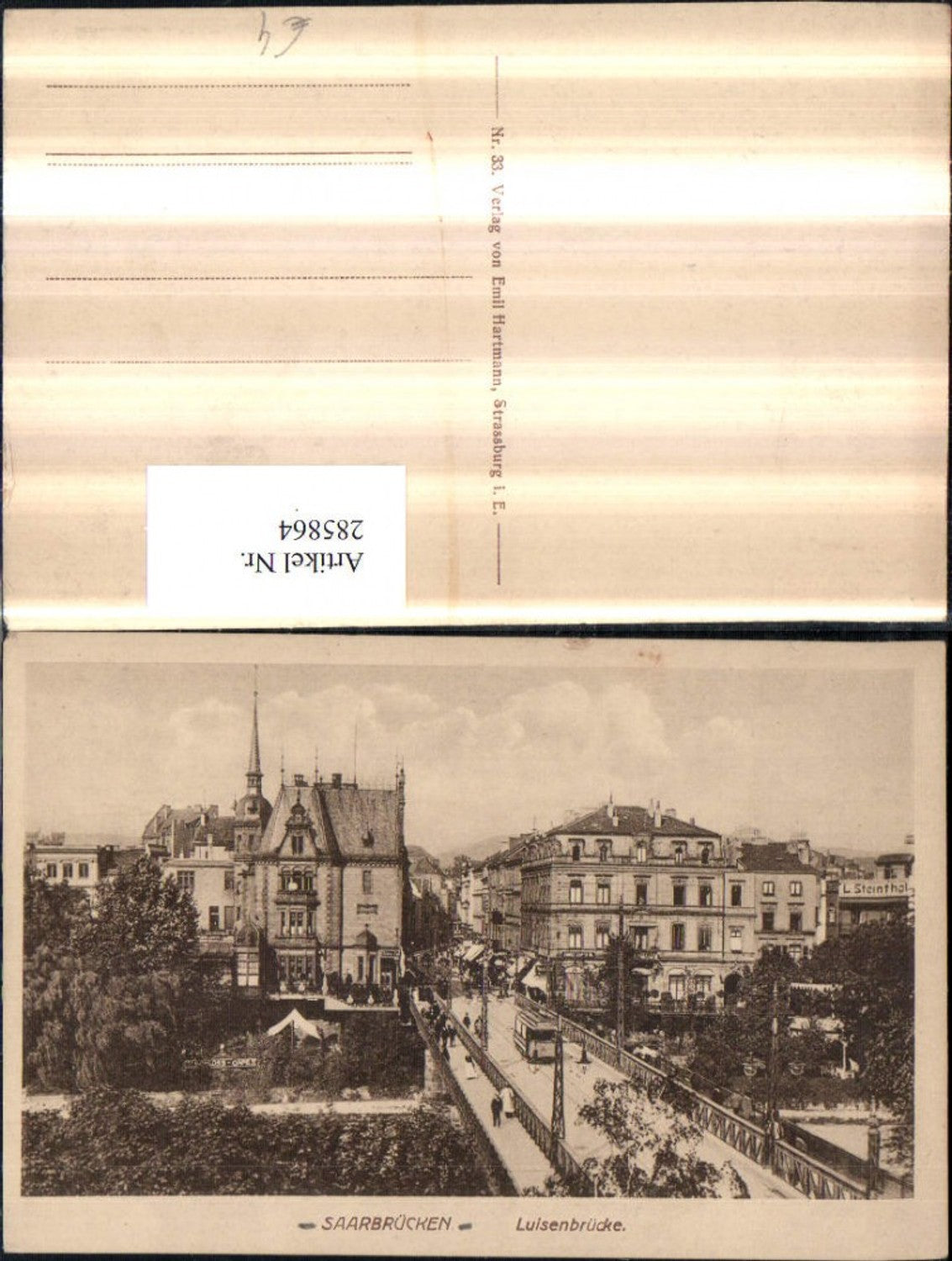 285864, Saarbrücken Luisenbrücke Bridge