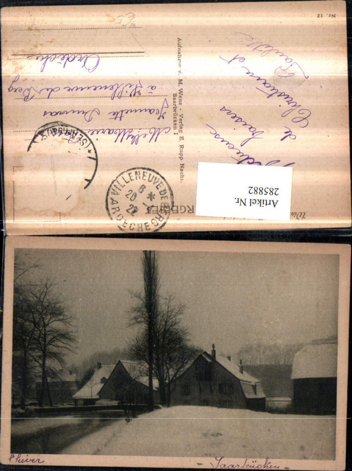 285882,Saarbrücken Grumbachtal Partie Winterbild