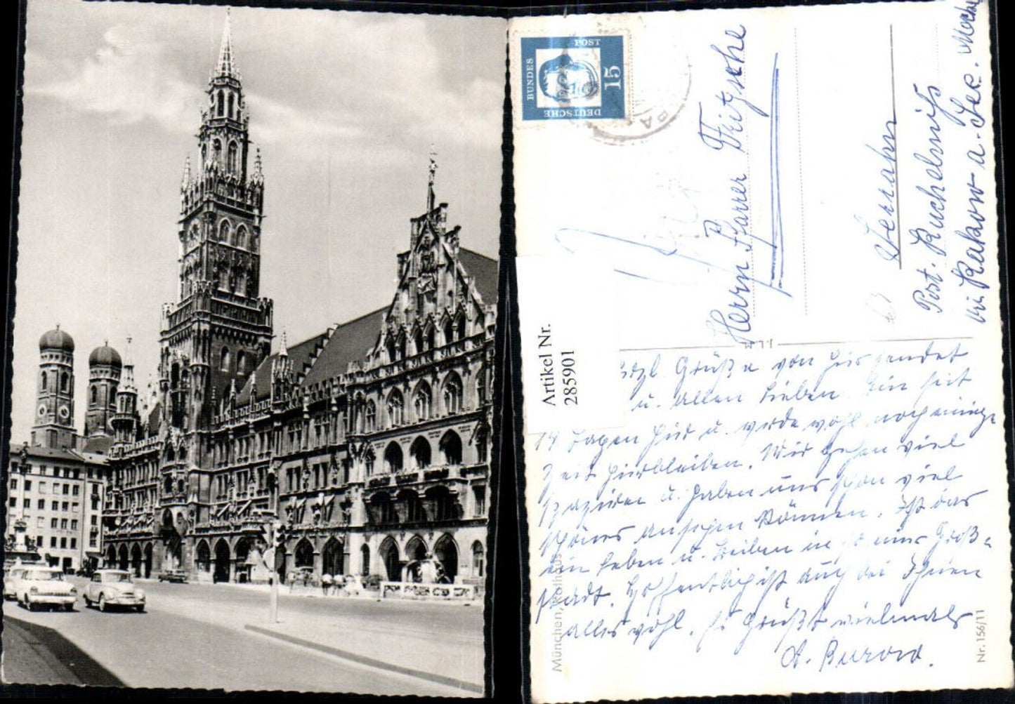 285901,München Rathaus Frauenkirche Türme