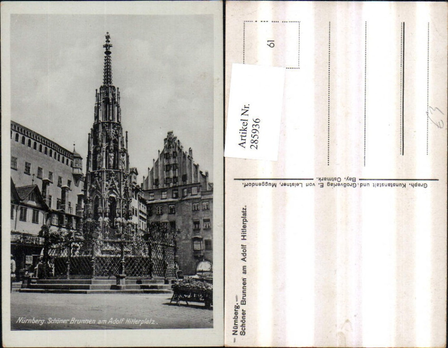 285936,Nürnberg Schöner Brunnen am Hauptplatz