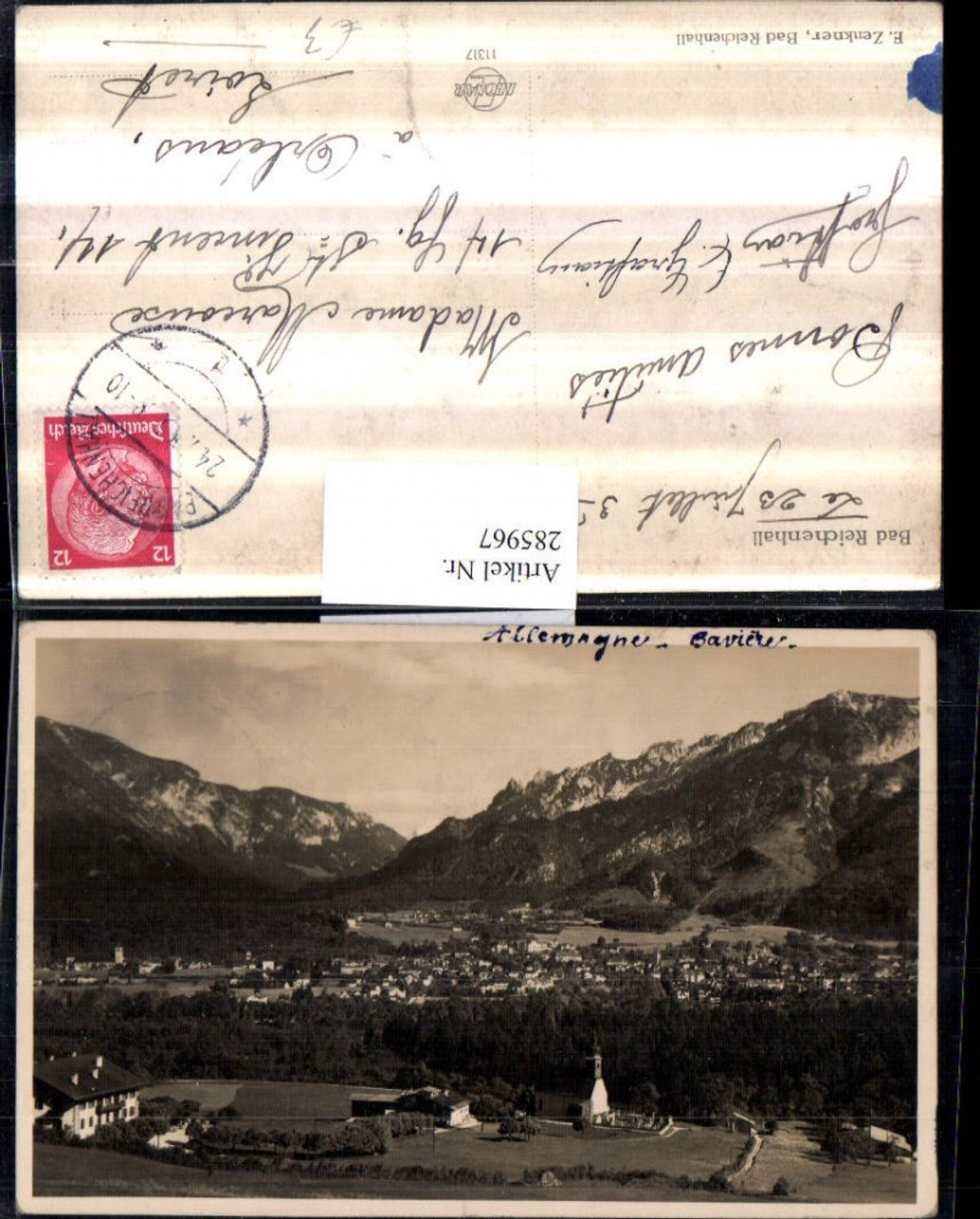 285967,Bad Reichenhall Totale Bergkulisse