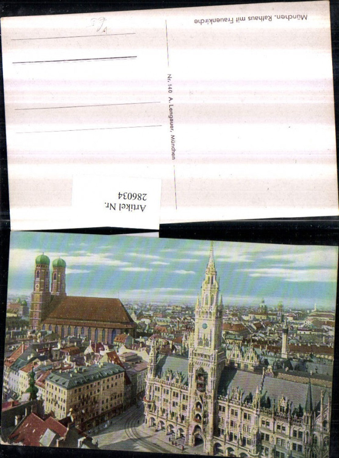 286034,München Teilansicht Rathaus m. Frauenkirche pub A. Lengauer 140