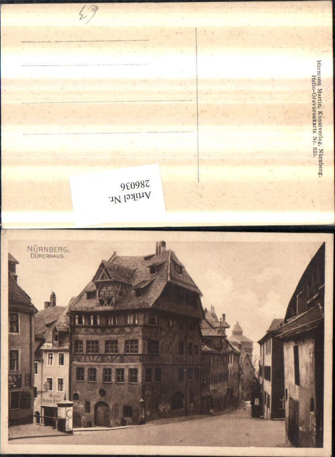 286036,Nürnberg Dürerhaus Straßenansicht