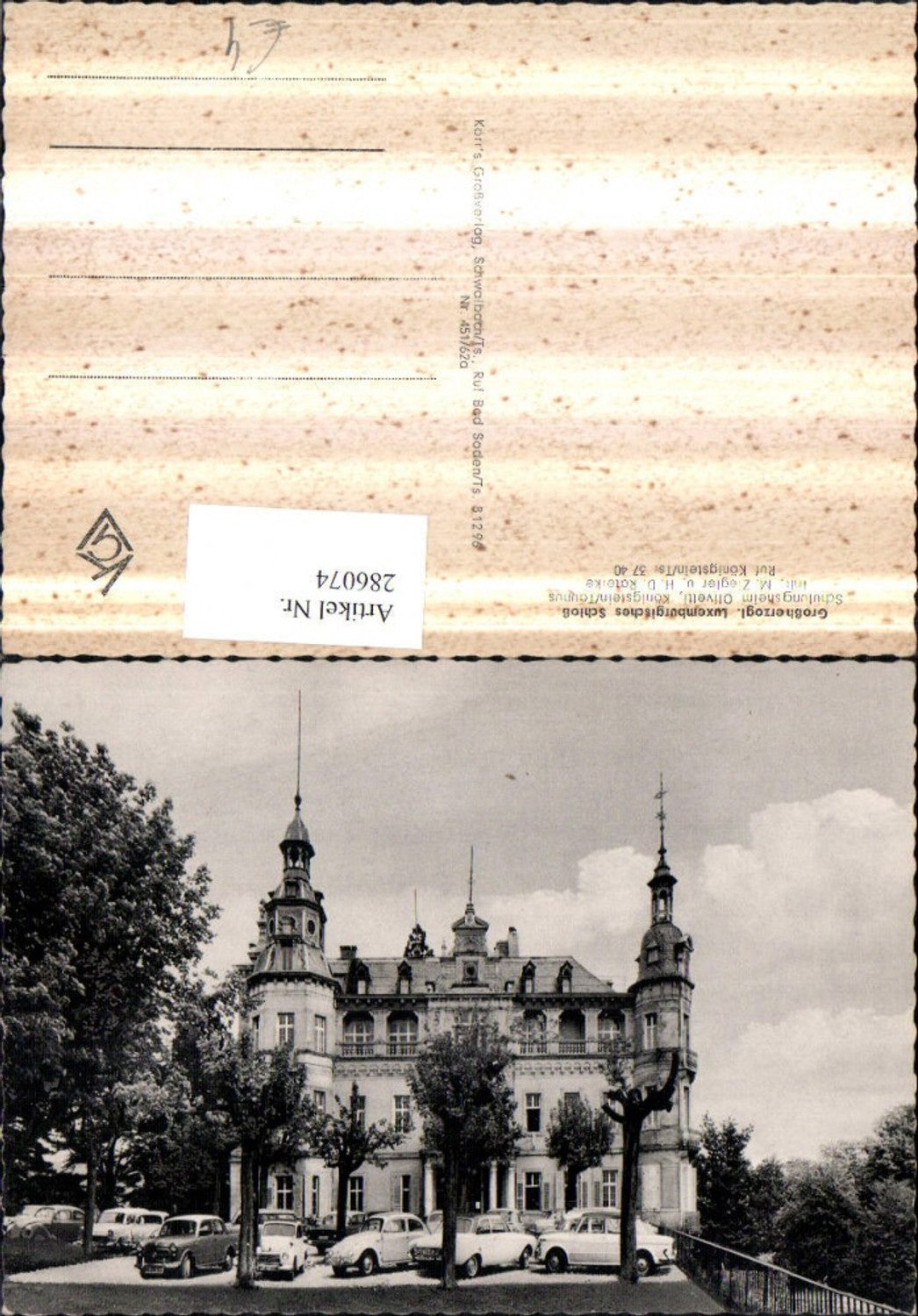 286074,Königstein im Taunus Großherzogliches Luxemburgisches Schloss