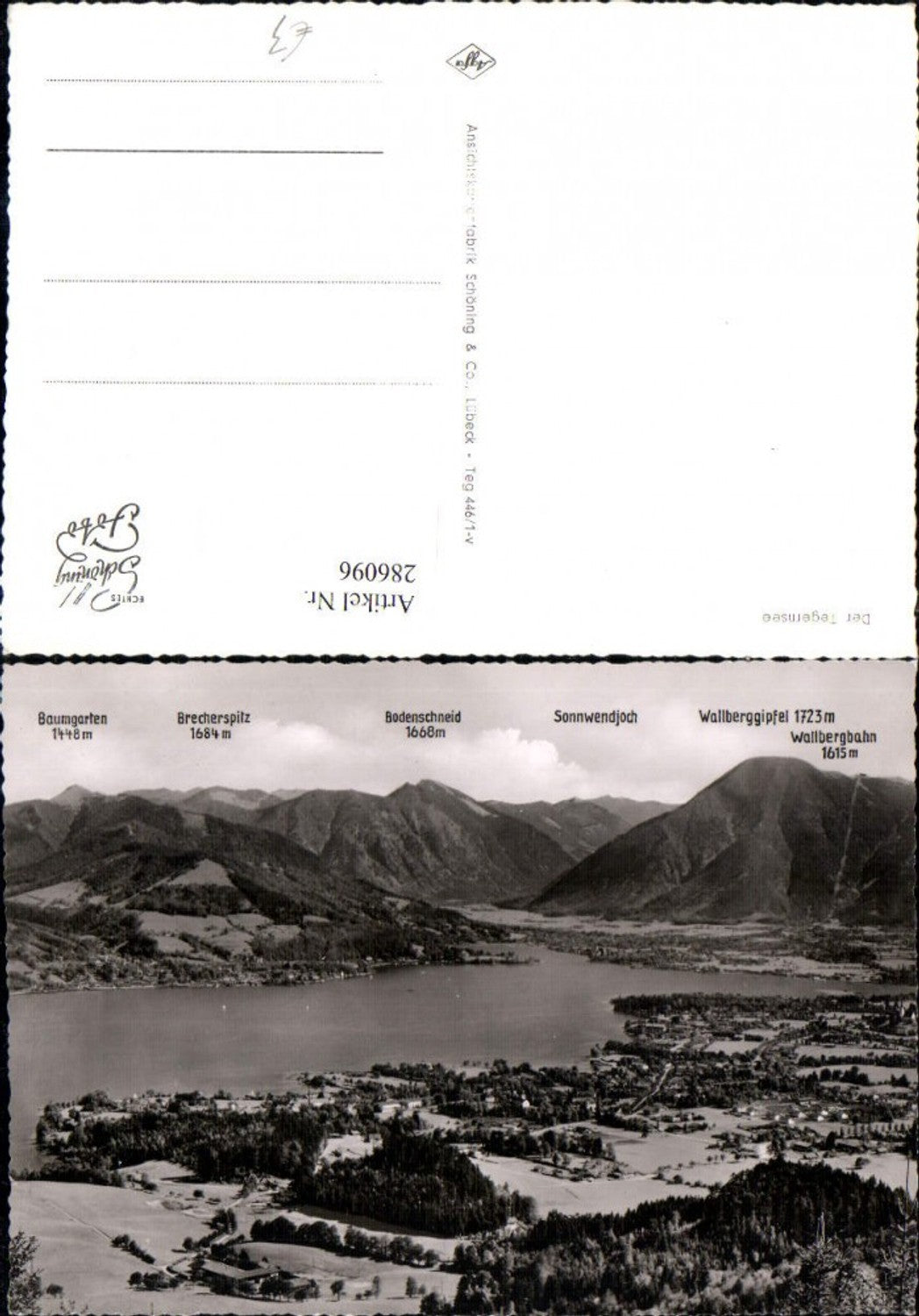 286096,Der Tegernsee Totale Bergkulisse
