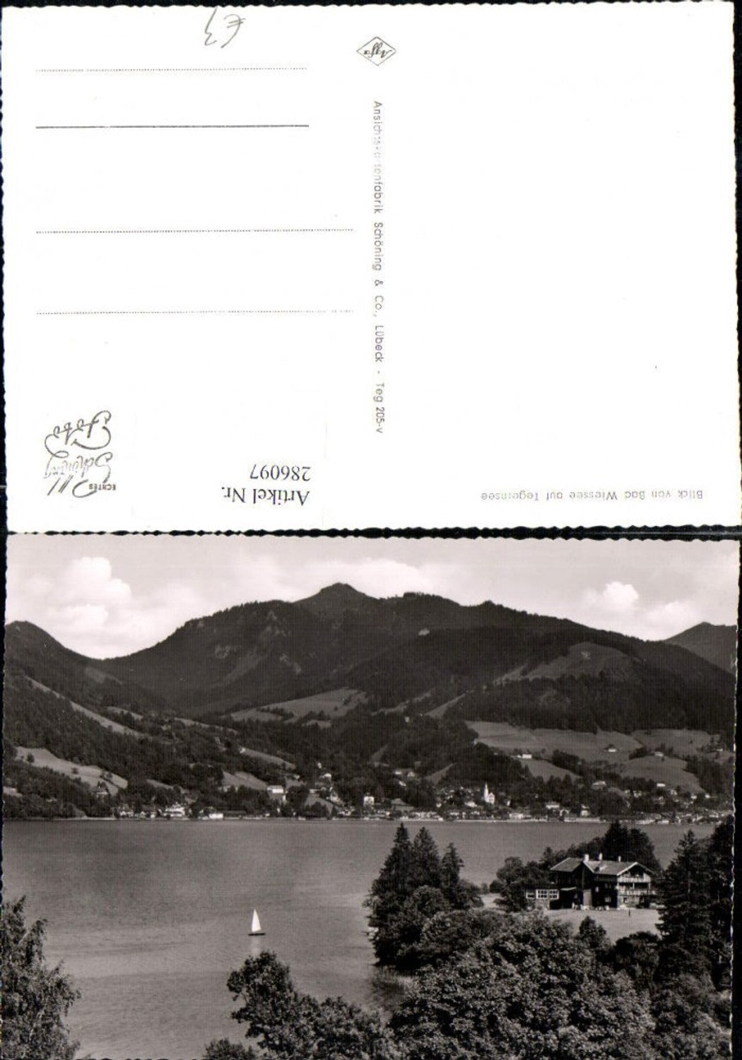 286097,Blick von Bad Wiessee auf Tegernsee Totale