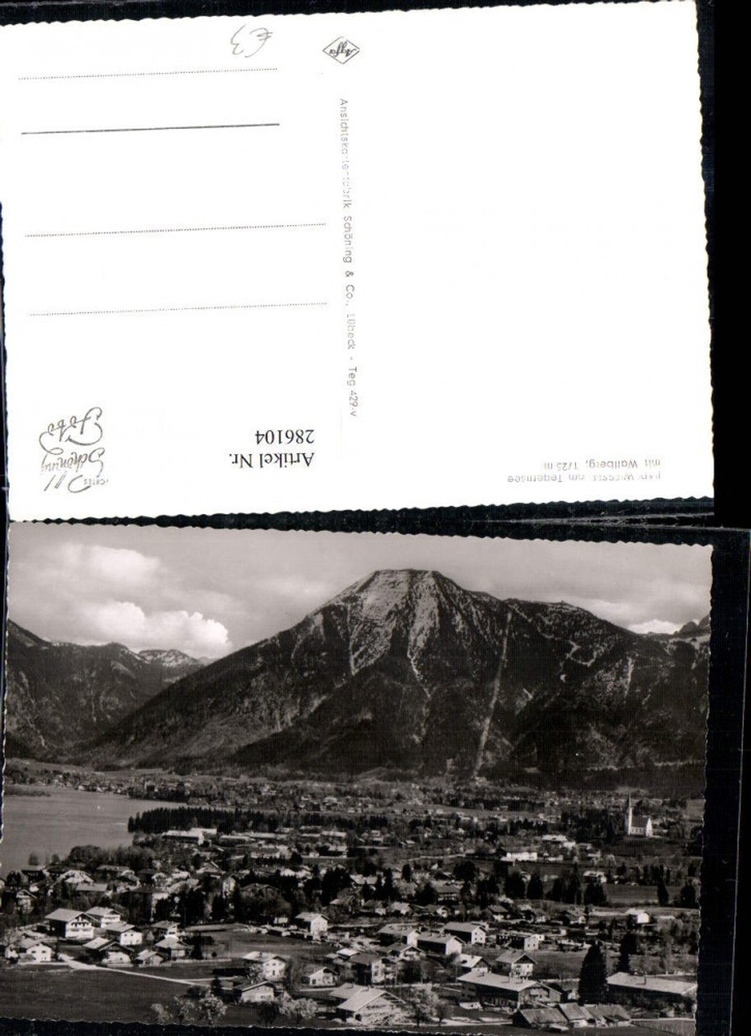 286104,Bad Wiessee am Tegernsee Totale m. Wallberg Bergkulisse