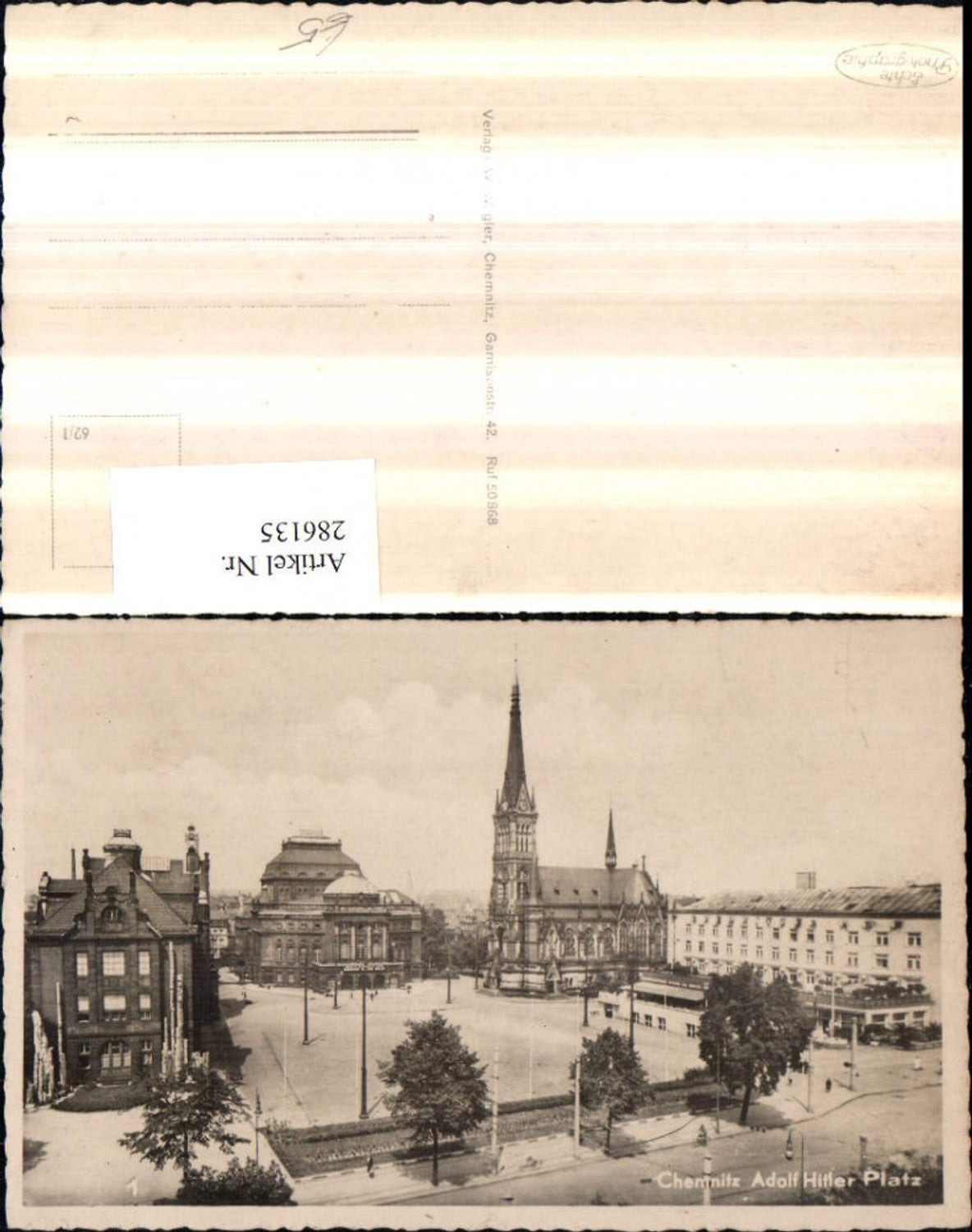 286135,Chemnitz Hauptplatz Platz Kirche