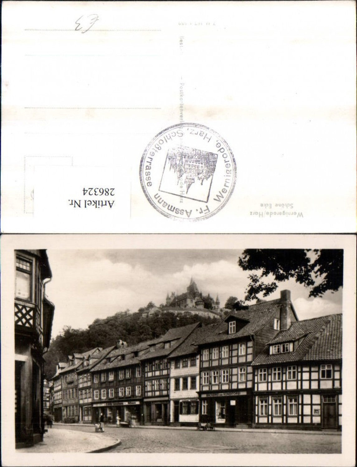 286324,Wernigerode im Harz Schöne Ecke Straßenansicht Bäckerei Geschäfte