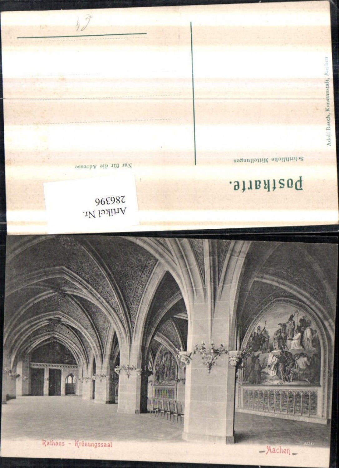 286396,Aachen Rathaus Krönungssaal Innenansicht