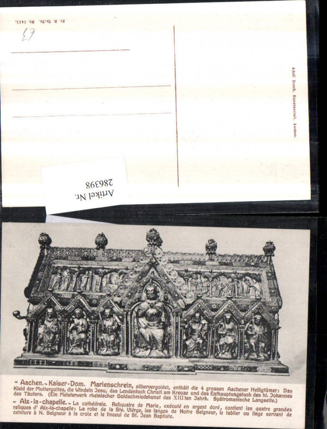 286398,Aachen Kaiser-Dom Marienschrein Detailansicht