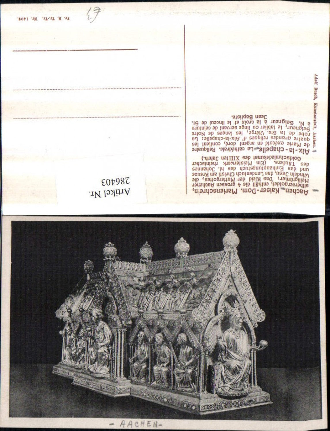 286403,Aachen Kaiser-Dom Marienschrein Detailansicht