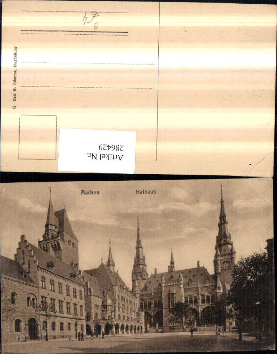 286429,Aachen Rathaus Straßenansicht