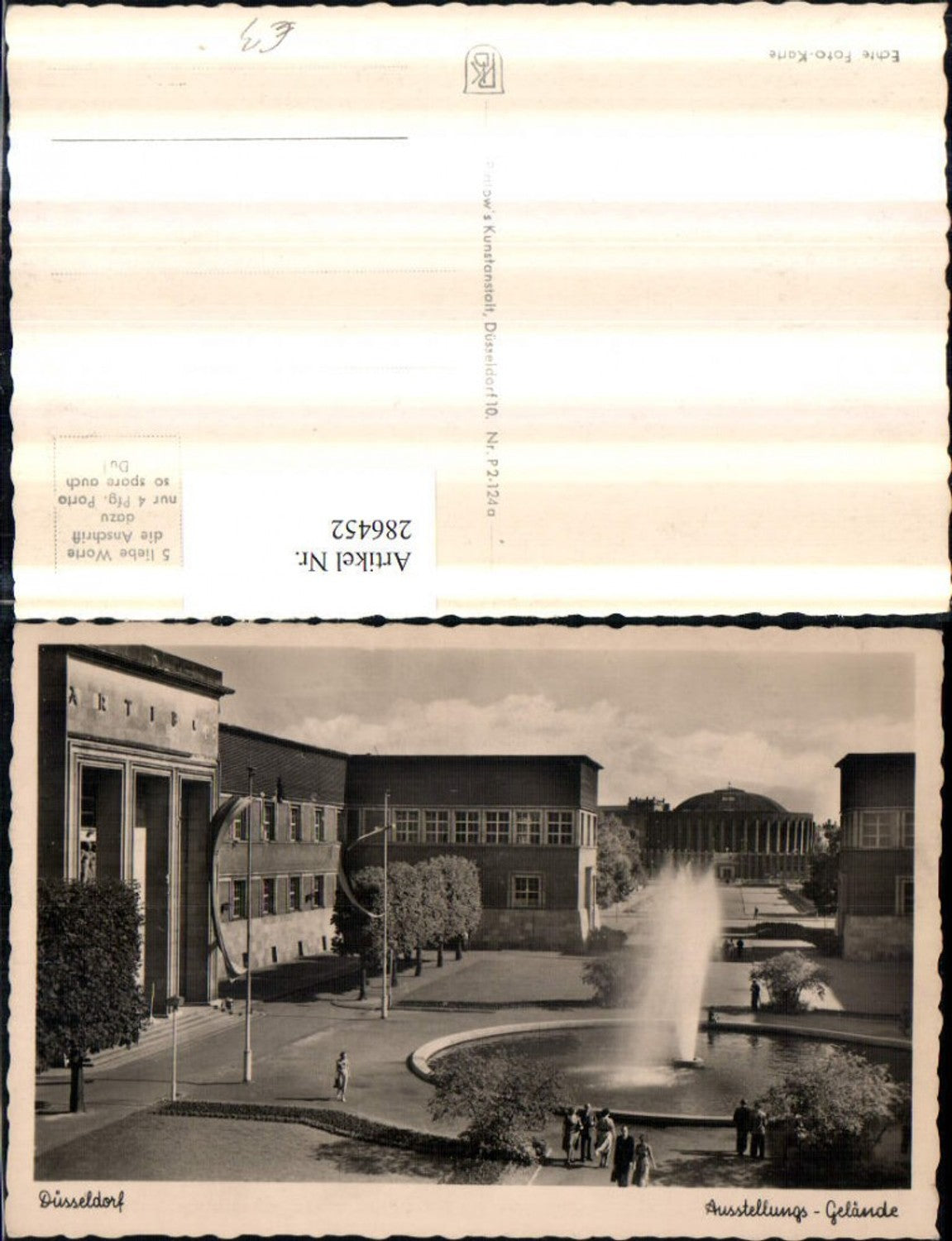 286452,Düsseldorf Ausstellungs-Gelände Springbrunnen Fontäne